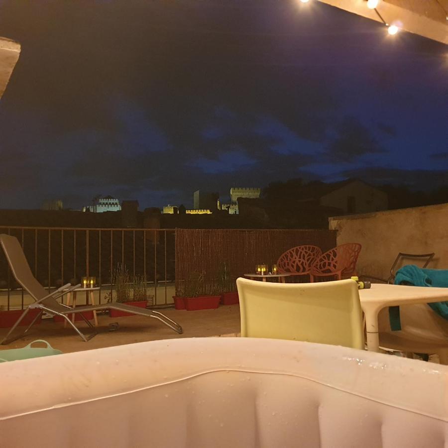 Maison Intra Muros, Terrasses Avec Vue Jaccuzzi Et Garage Avignone Esterno foto