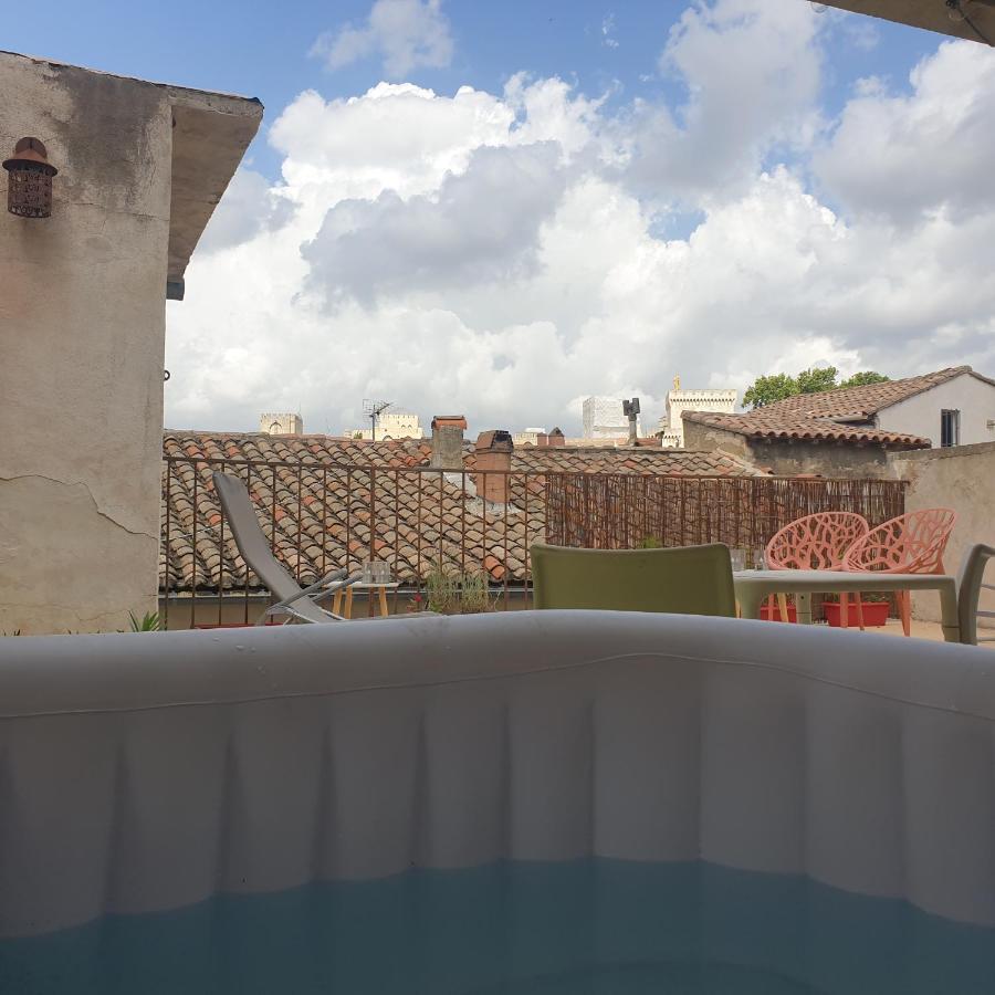 Maison Intra Muros, Terrasses Avec Vue Jaccuzzi Et Garage Avignone Esterno foto